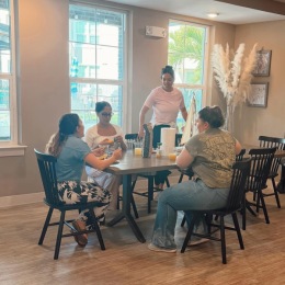 residents at a book club